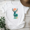 Elk Blood Moon – Celestial Forest Guardian Tee