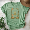 Marian Cross Catholic Virgin Mary Floral Tees