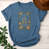 Marian Cross Catholic Virgin Mary Floral Tees - Design & Print Hub