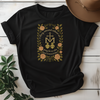 Marian Cross Catholic Virgin Mary Floral Tees