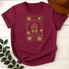 Marian Cross Catholic Virgin Mary Floral Tees