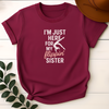 I'm Just Here For My Flippin' Sister Gymnastics Brother Sister Tees - Design & Print Hub