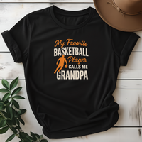 My Favorite Basketball Player Calls Me Grandpa Tees - Design & Print Hub