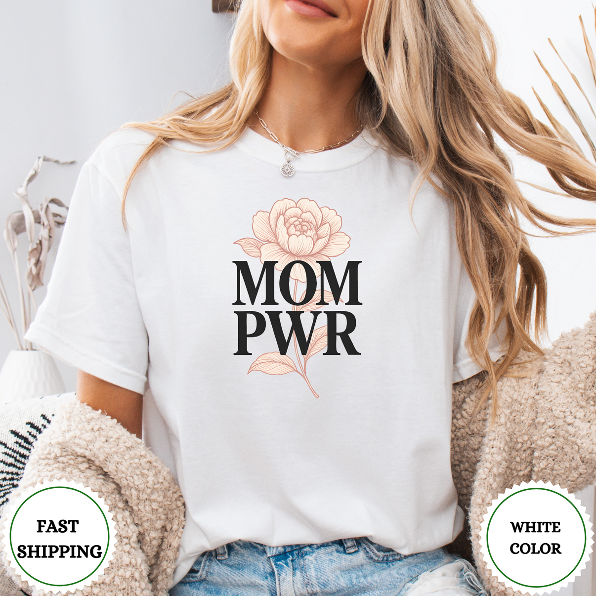 MOM PWR • Natural Tees - Design & Print Hub