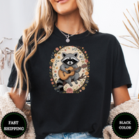Retro Raccoon Playing Guitar Tees - Design & Print Hub