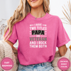I Have Two Titles PAPA And VETERAN And I Rock Them Both Tees - Design & Print Hub
