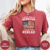 It Doesn't Need To Be Rewriten We The People It Needs to Be Reread Tees - Design & Print Hub