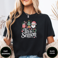 Tis The Season Tee – Cute Christmas Holiday Shirt - Design & Print Hub