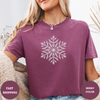 Snowflake Tee – Minimalist Winter Christmas Shirt - Design & Print Hub