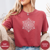 Snowflake Tee – Minimalist Winter Christmas Shirt - Design & Print Hub
