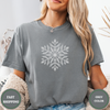 Snowflake Tee – Minimalist Winter Christmas Shirt - Design & Print Hub