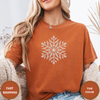 Snowflake Tee – Minimalist Winter Christmas Shirt - Design & Print Hub
