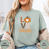 Love Fall Y’all Tee – Leopard Pumpkin Autumn Shirt - Design & Print Hub