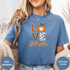 Love Fall Y’all Tee – Leopard Pumpkin Autumn Shirt - Design & Print Hub