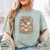 Pumpkin Floral Fall Tee – Aesthetic Autumn Shirt - Design & Print Hub