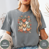 Pumpkin Floral Fall Tee – Aesthetic Autumn Shirt - Design & Print Hub