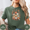 Pumpkin Floral Fall Tee – Aesthetic Autumn Shirt - Design & Print Hub