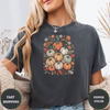 Pumpkin Floral Fall Tee – Aesthetic Autumn Shirt - Design & Print Hub