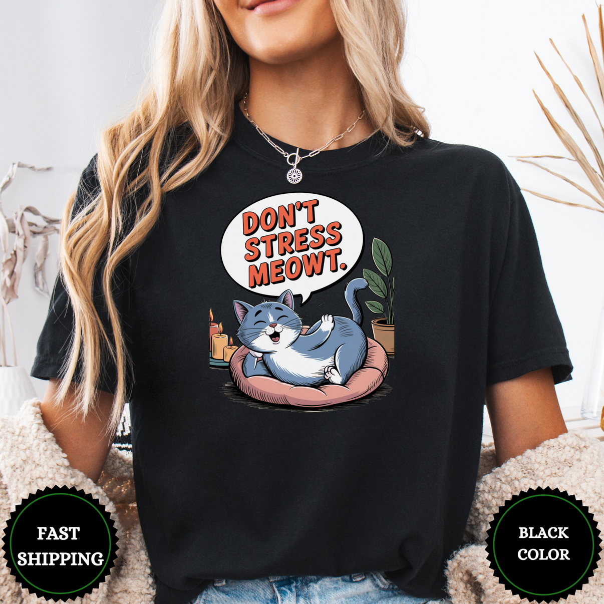 Don’t Stress Meowt Cat Tees - Design & Print Hub