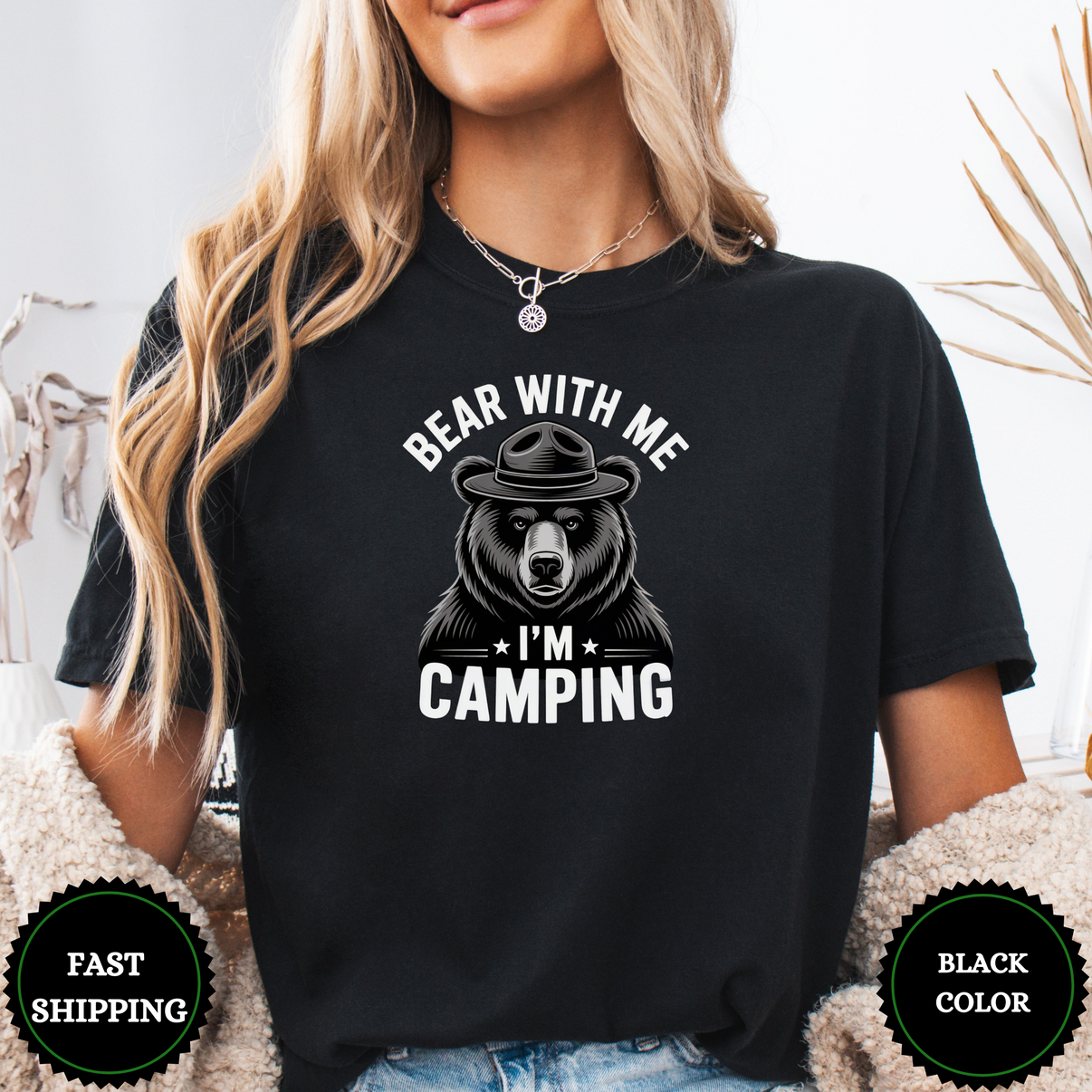 Bear With Me I'M Camping Tees - Design & Print Hub