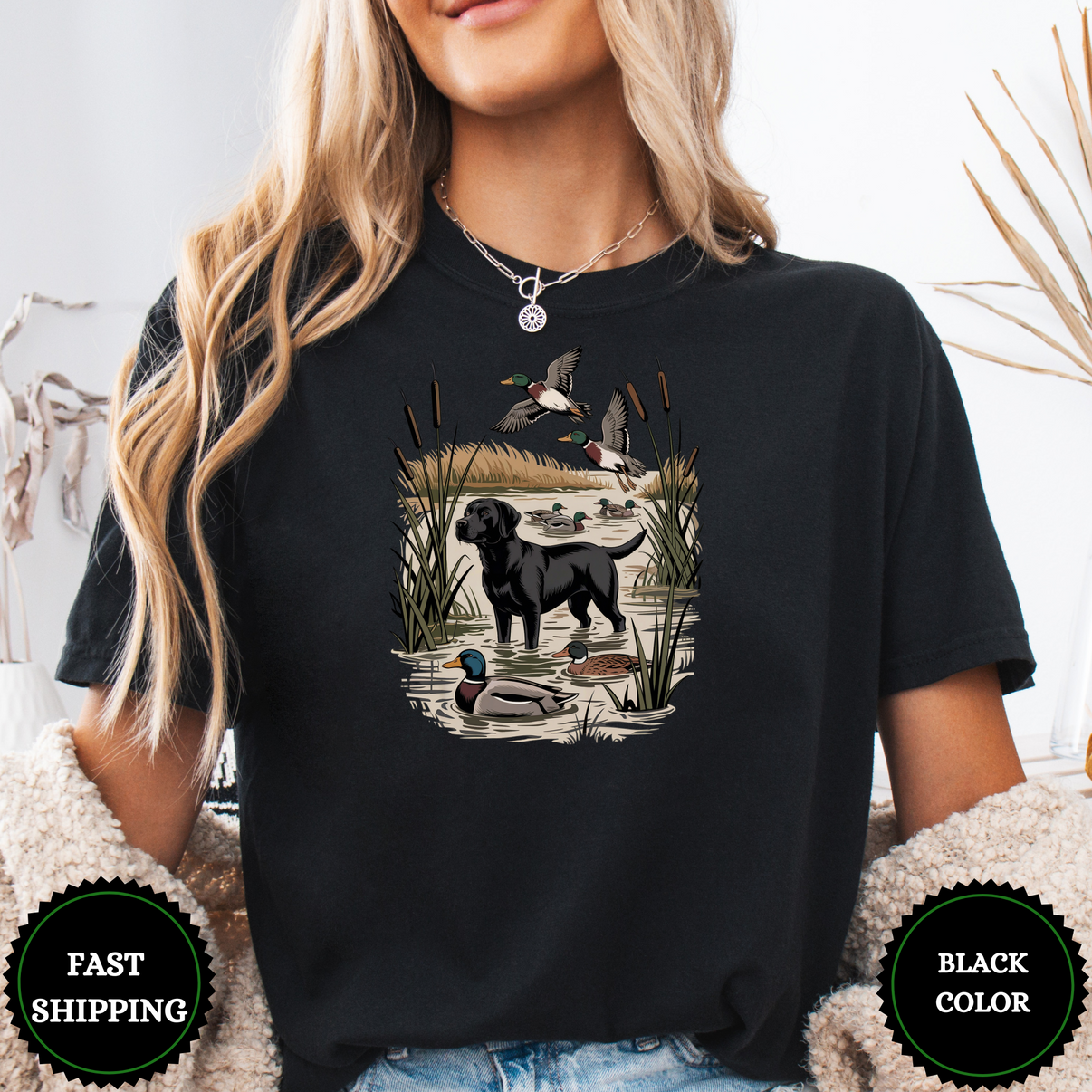 Lab Duck Hunting Tees