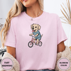 Labrador Dog Riding Bike Tees