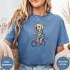 Labrador Dog Riding Bike Tees