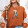 Labrador Dog Riding Bike Tees