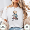 Labrador Dog Riding Bike Tees