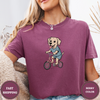 Labrador Dog Riding Bike Tees