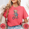 Labrador Dog Riding Bike Tees
