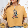 Labrador Dog Riding Bike Tees