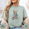 Labrador Dog Riding Bike Tees
