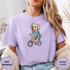 Labrador Dog Riding Bike Tees