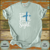 Walk By Faith Christian Bible Verse Tee - Design & Print Hub