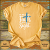 Walk By Faith Christian Bible Verse Tee - Design & Print Hub