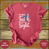 Walk By Faith Christian Bible Verse Tee - Design & Print Hub