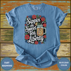 Sippin’ On Sweet Tea & Liberty Tee – Southern Patriotic Shirt for Summer BBQs & July 4th - Design & Print Hub