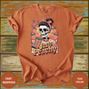Just Peachy Tee – Cute Retro Fruit Shirt with Kawaii Peach Graphic & Positive Vibes - Design & Print Hub