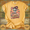 Just Peachy Tee – Cute Retro Fruit Shirt with Kawaii Peach Graphic & Positive Vibes - Design & Print Hub