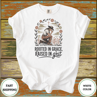 Rooted in Grace Raised in Grit Shirt - Design & Print Hub