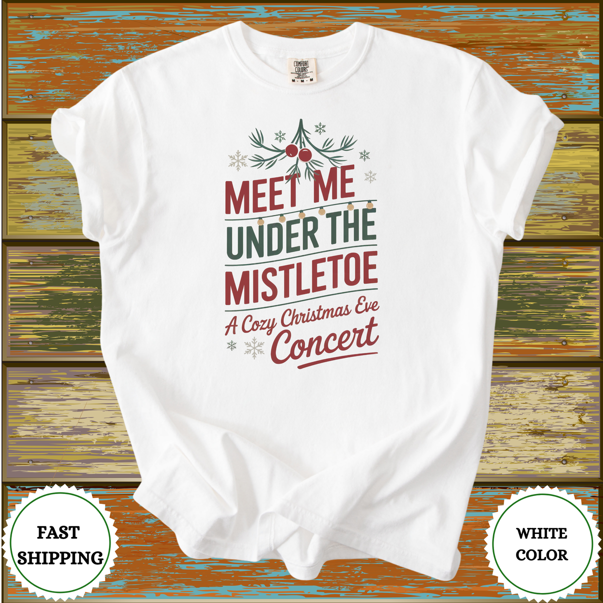 Meet Me Under the Mistletoe T-Shirt - Design & Print Hub