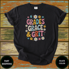 Grades Grace & Grit Retro Teacher Tee - Design & Print Hub