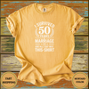 Funny 50th Anniversary Marriage Shirt - Design & Print Hub
