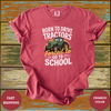 Funny Tractor School Shirt for Farm Kids - Design & Print Hub