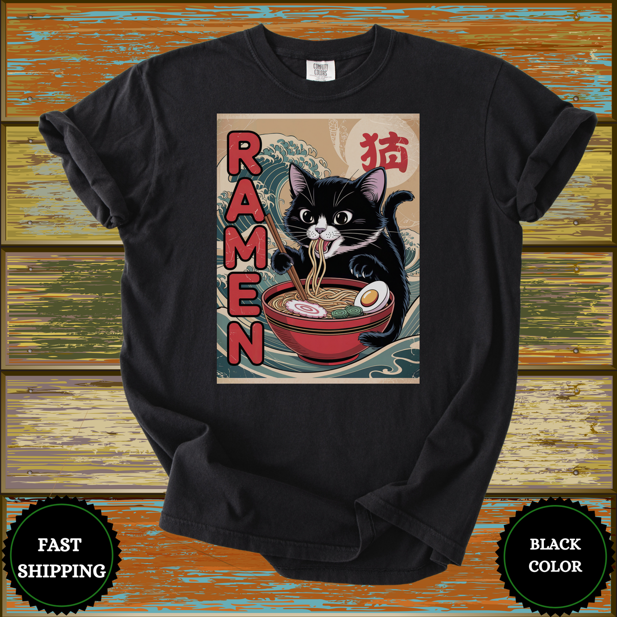 Ramen Cat Japanese Aesthetic T-Shirt - Design & Print Hub