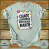 Chaos Coordinator Difference Maker Teacher Shirt - Design & Print Hub