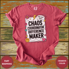 Chaos Coordinator Difference Maker Teacher Shirt - Design & Print Hub