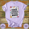 Chaos Coordinator Difference Maker Teacher Shirt - Design & Print Hub