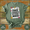 Chaos Coordinator Difference Maker Teacher Shirt - Design & Print Hub